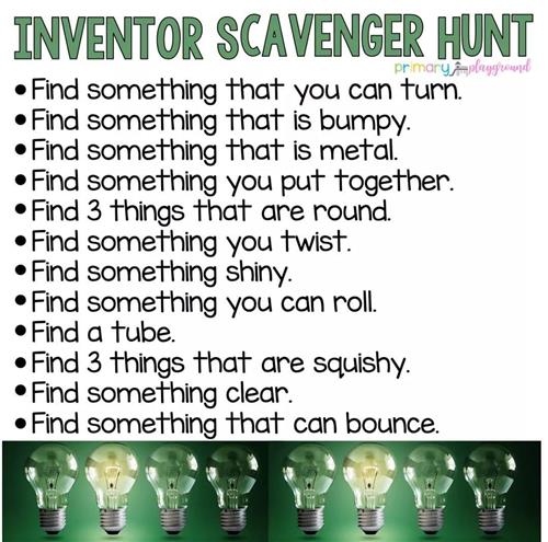 Inventor Scavenger Hunt 